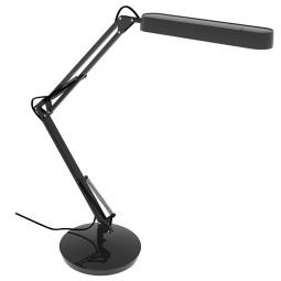 Alba Fluorescent Desk Lamp with Double Arm Black