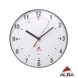 Alba Horclas Wall Clock 25cm Silver Grey