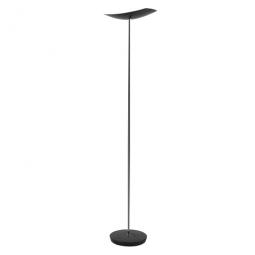 Alba Cup Led Floor Lamp Black and Silver Grey Dimmable
