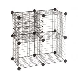 Safco Wire Cubes or Modular Guinea Pig or Rabbit Cage Black 5279BL